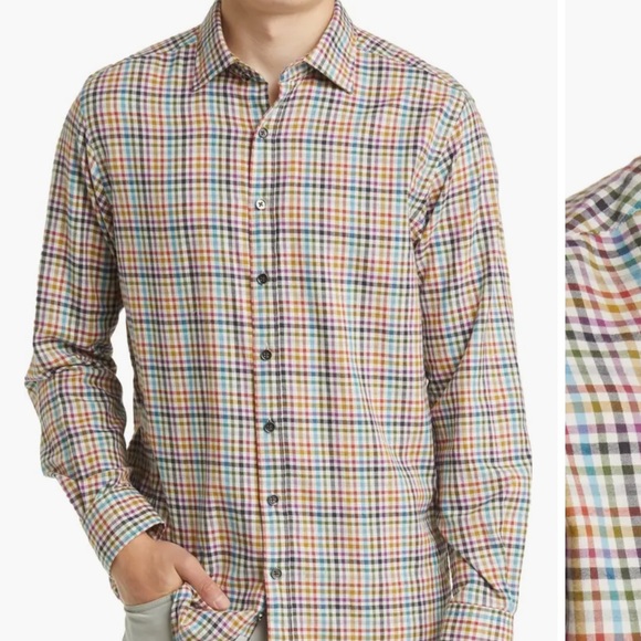 NWT Rodd & Gunn multi-colored plaid shirt size XL - Picture 11 of 13